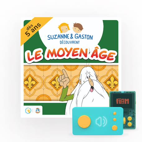 Suzanne & Gaston découvrent le moyen âge - Livre audio interactif pour Ma Fabrique à Histoires MULTICOLORE 1 - vertbaudet enfant 