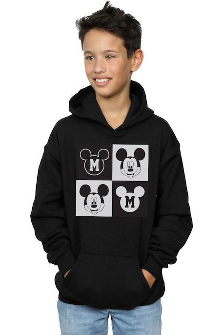 Sweat à capuche coton disney Noir 3 - vertbaudet enfant 
