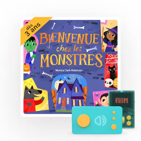 Bienvenue chez les monstres - Livre audio interactif pour Ma Fabrique à Histoires MULTICOLORE 1 - vertbaudet enfant 
