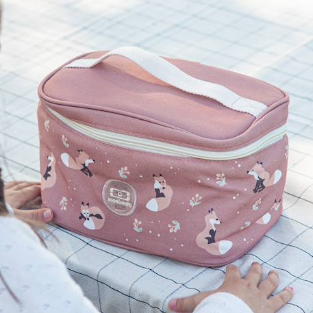 Sac repas isotherme 5l frosty Bleu wolf+Cannelle fox+Vert raccoon 12 - vertbaudet enfant 
