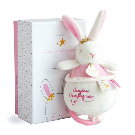 Boite à musique lapin fleurs Rose 2 - vertbaudet enfant 