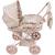 Landau pour poupée somerset Blanc, rose, marron 2 - vertbaudet enfant 
