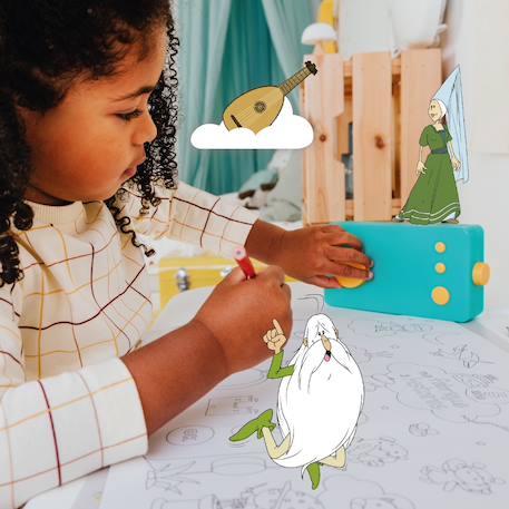 Suzanne & Gaston découvrent le moyen âge - Livre audio interactif pour Ma Fabrique à Histoires MULTICOLORE 4 - vertbaudet enfant 