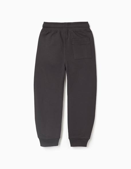 Pantalon jogpant avec poches scellées Bleu foncé+Gris clair+Noir 10 - vertbaudet enfant 