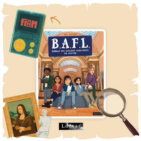 Coffret le bureau des affaires fabuleuses du louvre - livre audio interactif dés 9 ans à écouter sur flam MULTICOLORE 2 - vertbaudet enfant 