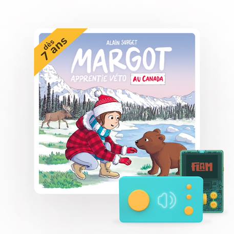 Margot apprentie véto au Canada - Livre audio interactif pour Ma Fabrique à Histoires MULTICOLORE 1 - vertbaudet enfant 