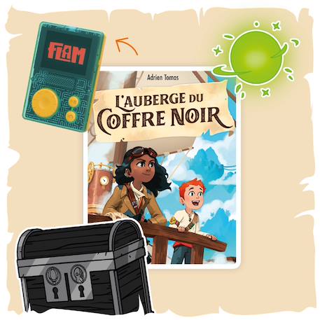 L'auberge du coffre noir - livre audio interactif pour FLAM MULTICOLORE 2 - vertbaudet enfant 