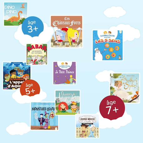 Suzanne & Gaston découvrent les 5 sens  - Livre audio interactif pour Ma Fabrique à Histoires MULTICOLORE 5 - vertbaudet enfant 
