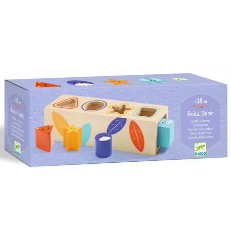Boîte à formes Beige, orange, rouge, bleu 2 - vertbaudet enfant 