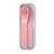 Set de couverts plastique végétal pocket color Bleu infinity+Natural cream+Rose blush+Vert forest 9 - vertbaudet enfant 