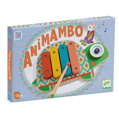 Xylophone et cymbale Vert, bleu, jaune 2 - vertbaudet enfant 