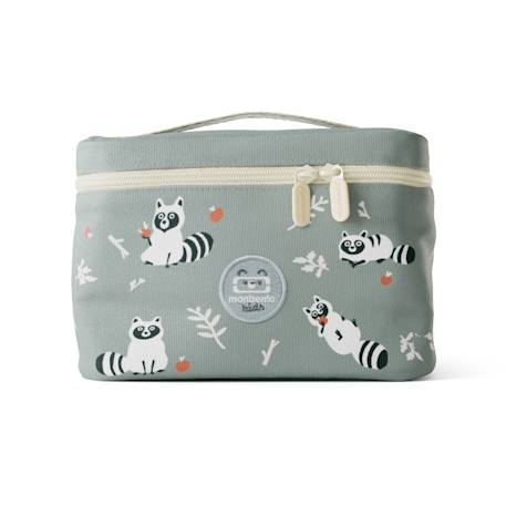 Sac repas isotherme 5l frosty Bleu wolf+Vert raccoon 8 - vertbaudet enfant 