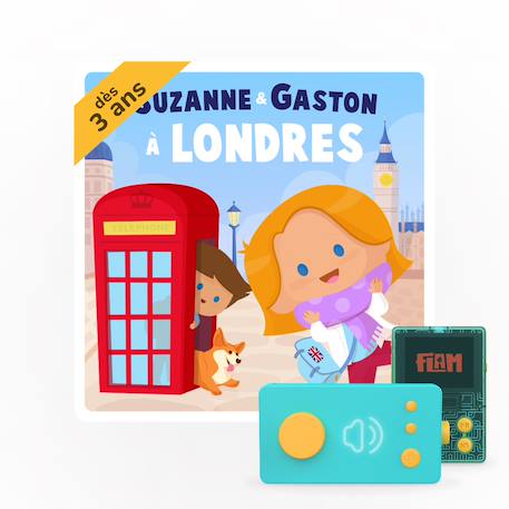 Suzanne & Gaston à Londres - Livre audio interactif pour Ma Fabrique à Histoires MULTICOLORE 1 - vertbaudet enfant 