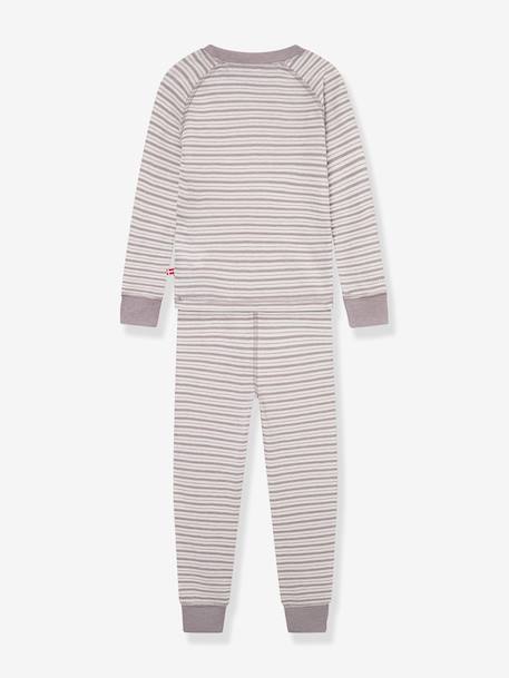 T-shirt & leggings MATBELA Enfants MINI A TURE rayé gris+rayé violet 4 - vertbaudet enfant 