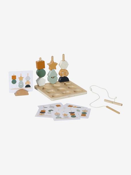 Puzzle perles 2 en 1 TANZANIE en bois FSC® bois 2 - vertbaudet enfant 