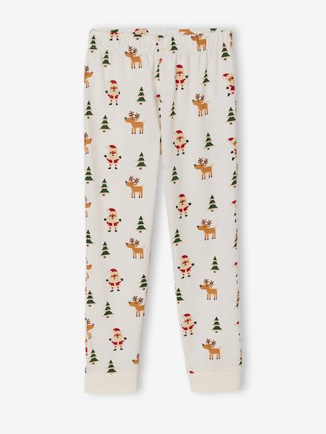 Pyjama Noël tout imprimé garçon écru 3 - vertbaudet enfant 