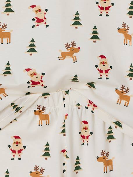 Pyjama Noël tout imprimé garçon écru 4 - vertbaudet enfant 