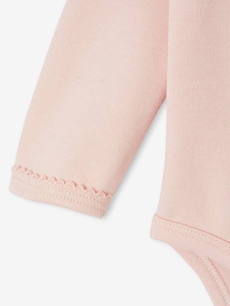 Lot de 2 bodies naissance col roulé manches longues rose pâle 8 - vertbaudet enfant 