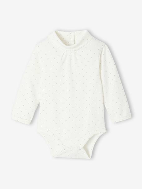 Lot de 2 bodies naissance col roulé manches longues rose pâle 2 - vertbaudet enfant 