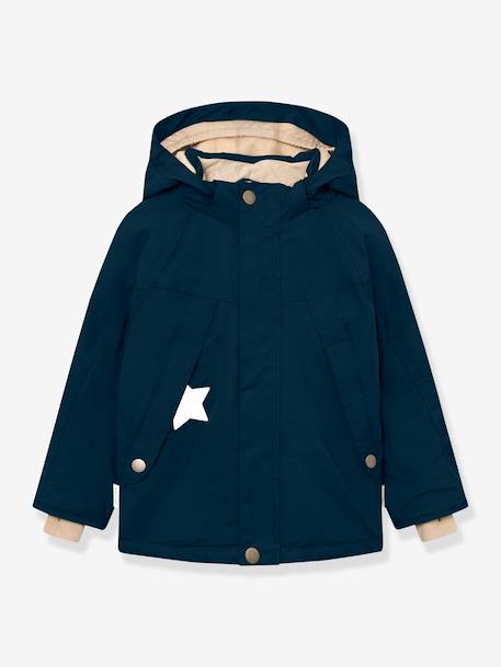 Veste d'hiver avec doublure polaire MATVALONSO Garçons MINI A TURE bleu foncé+vert sauge 1 - vertbaudet enfant 
