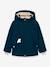 Veste d'hiver avec doublure polaire MATVALONSO Garçons MINI A TURE bleu foncé+vert sauge 1 - vertbaudet enfant 