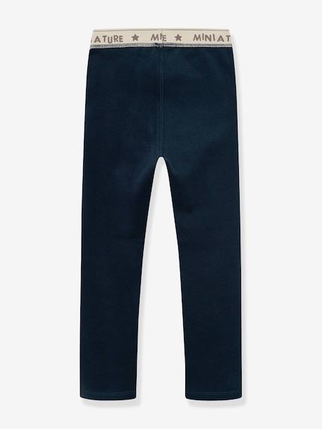 Leggings en polaire MATLEEMA enfants MINI A TURE bleu foncé+violet 2 - vertbaudet enfant 