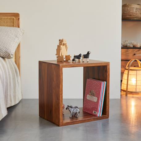 Chevet enfant en bois de palissandre massif kwarto Marron 4 - vertbaudet enfant 
