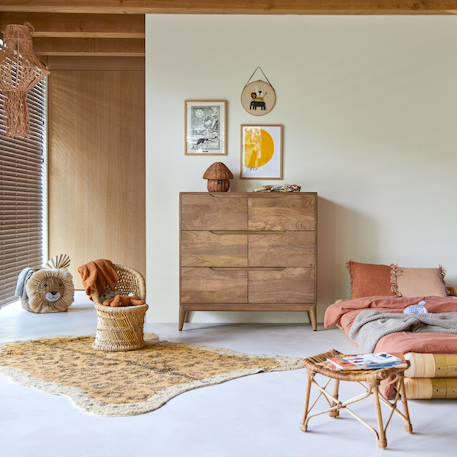 Commode enfant en bois de manguier massif gabrielle Marron 2 - vertbaudet enfant 
