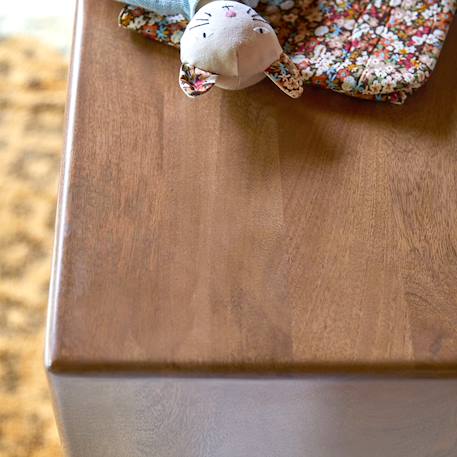 Commode enfant en bois de manguier massif gabrielle Marron 5 - vertbaudet enfant 