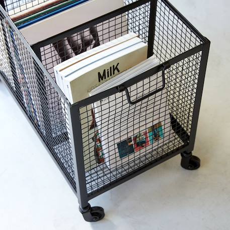Casier à jouets enfant en métal industriel Noir 5 - vertbaudet enfant 