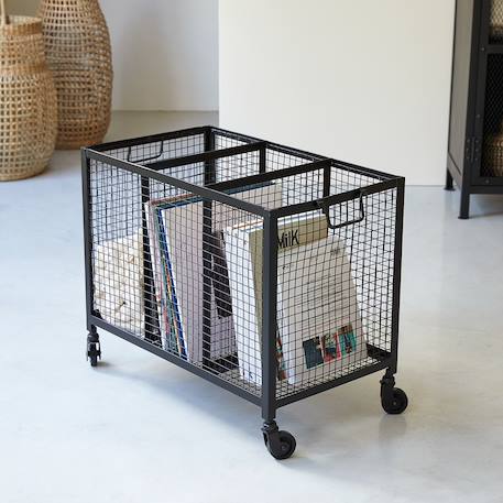 Casier à jouets enfant en métal industriel Noir 1 - vertbaudet enfant 