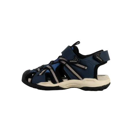 Sandales en cuir à scratch Denim   noir+Denim gris+Marine orange+Marron clair   rust 8 - vertbaudet enfant 
