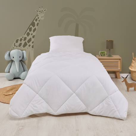 Pack couette chaude + oreiller lavable à 95°c Blanc 1 - vertbaudet enfant 