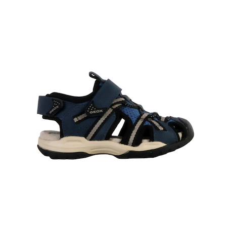 Sandales en cuir à scratch Denim   noir+Denim gris+Marine orange+Marron clair   rust 7 - vertbaudet enfant 