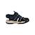 Sandales en cuir à scratch Denim   noir+Denim gris+Marine orange+Marron clair   rust 7 - vertbaudet enfant 