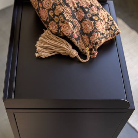 Chiffonnier en métal peint 5 tiroirs anika Noir 4 - vertbaudet enfant 