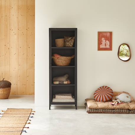 Armoire grillagée enfant en métal noir 175 alma Noir 2 - vertbaudet enfant 