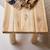 Banc déco enfant en bois de teck 80 kilim Naturel 4 - vertbaudet enfant 