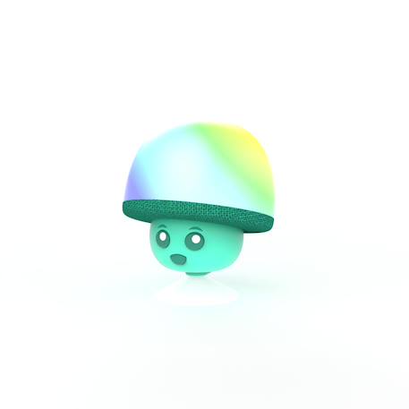 Mini enceinte champignon avec lumières led & ventouse BLeu+Rose+Vert 12 - vertbaudet enfant 