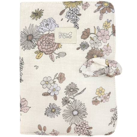 Protège carnet de santé knot bardot Ecru, rose, jaune 1 - vertbaudet enfant 