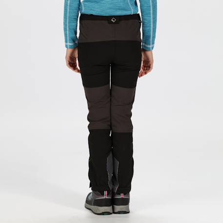 Pantalon polyester tech mountain Gris phoque / orange clair+Noir / cendre 8 - vertbaudet enfant 