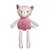 Peluche - pantin bamboo bebe chat - 24 cm s/carte Gris 1 - vertbaudet enfant 