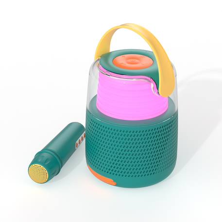 Enceinte bluetooth karaoke avec micro changeur de voix Rose+Vert 10 - vertbaudet enfant 