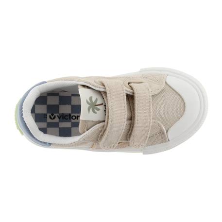 Baskets basses  à scratch Beige+Kaki 6 - vertbaudet enfant 