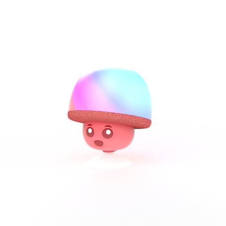 Mini enceinte champignon avec lumières led & ventouse BLeu+Rose+Vert 6 - vertbaudet enfant 
