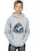 Sweat à capuche coton nasa spacelab life science Gris chiné+Noir 3 - vertbaudet enfant 