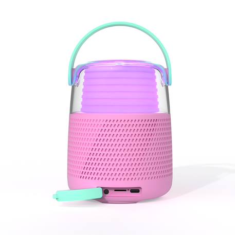 Enceinte bluetooth karaoke avec micro changeur de voix Rose+Vert 2 - vertbaudet enfant 