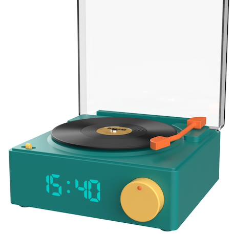 Enceinte bluetooth rétro avec réveil intégré MULTICOLORE 1 - vertbaudet enfant 
