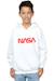 Sweat à capuche coton nasa Blanc+Noir 4 - vertbaudet enfant 