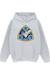 Sweat à capuche coton nasa spacelab life science Gris chiné+Noir 1 - vertbaudet enfant 